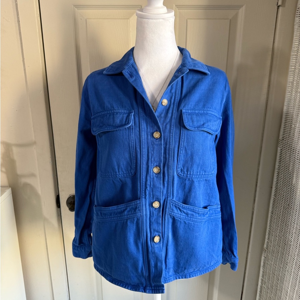 Sezane Willa Chore Jacket in Blue Size XS - Picture 5 of 8
